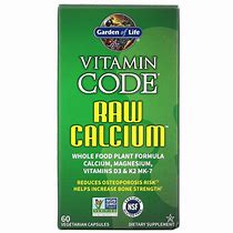 Image result for Garden Of Life Vitamin Code Raw Calcium - 120 Vegetarian Capsules
