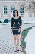 Image result for Bodycon Dress with Sneakers