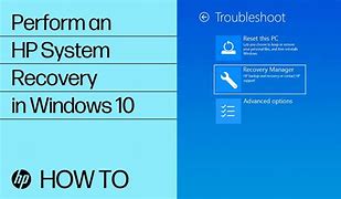 Image result for HP Recovery Manager Software for Windows 10