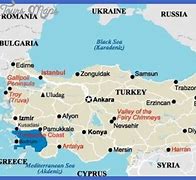 Image result for Turkey Tourist Attractions Map