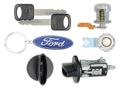 Ford F250 F350 SuperDuty '99 '07 Ignition Cylinder & 2 Door Locks w  