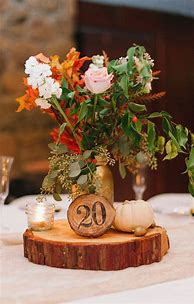 Image result for Fall Wedding Table Decorations
