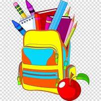 Image result for Stationery in School Bag Clip Art