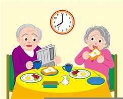 Image result for Senior Citizens Eating Clip Art