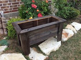 Image result for Rustic Wooden Planter Box