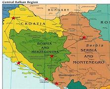 Image result for Serbia Croatia Border Blank Map