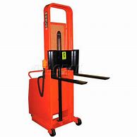 Image result for Wesco® Battery Powered Lift Counter Balanced Stacker 261039 76"H 25" Forks