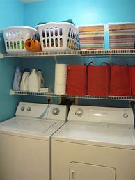 Image result for Wire White Shelves Laundry Room