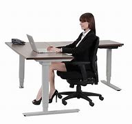 Image result for Adjustable Height Corner Desk Office