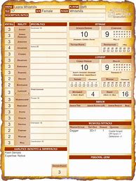 Image result for Song of Ice and Fire RPG Character Sheet
