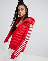 Image result for Adidas Jacket Red with a Hood