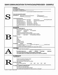 Image result for Sbar Format Template