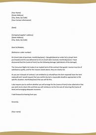 Image result for Claim Letter Examples