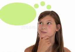 Image result for Girl with Thought Bubble