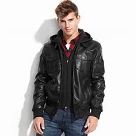 Image result for Leather Jacket Hood