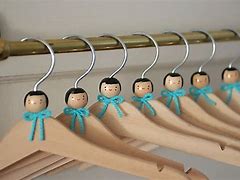 Image result for Hangers for Clothes Pack 10 Wooden Boxes