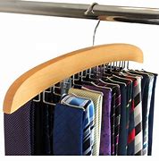 Image result for Wood Tie Racks for Closets