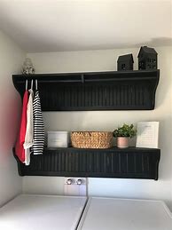 Image result for Custom Laundry Room Shelf Hanger