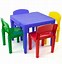 Image result for Kids Wooden Table and Chairs