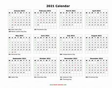Image result for 2021 Calendar Printable Weeks