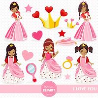 Image result for Valentine Princess Clip Art