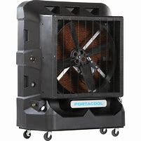 Image result for Portacool Portable Evaporative Cooler: Blower Wheel Blade Dia, 700 Sq Ft, 2,400 Cfm, 115V AC, 5-15P Model: PACJS2201A1