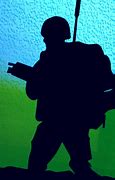 Image result for American Flag with Soldier Silhouette
