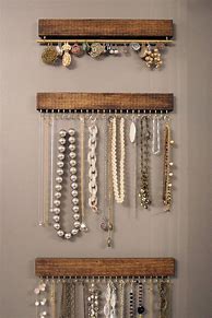 Image result for Wooden Jewelry Hangers