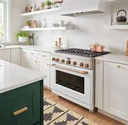 Image result for GE Cafe Appliances in Navy Kitchen