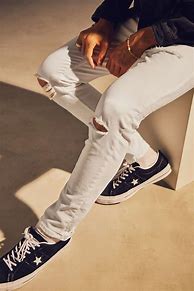 Image result for White Jeans Men's Fashion