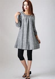 Image result for Linen Tunic Tops Plus Size