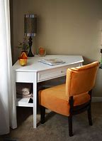 Image result for White Corner Desks for Small Spaces