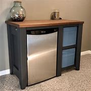 Image result for Small Cabinet with Mini Fridge Storage