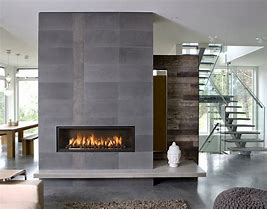 Image result for Modern Wood Fireplace