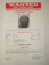 Image result for Bin Laden FBI Wanted Poster