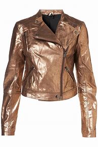 Image result for Metallic Leather Jacket