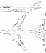 Image result for Boeing 747 Outline