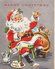 Image result for Vintage Santa Christmas Cards Images