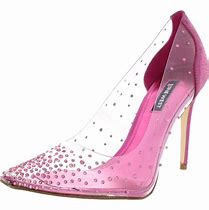 Image result for Nine West Women's Tabita Ankle Strap Dress Pumps - Teal Suede - Size 8M