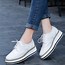 Image result for White Lace Up Platform Sneakers