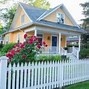 Image result for Painted Wood Fence