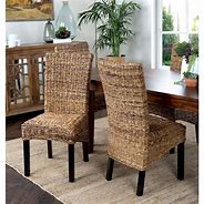 Image result for Wicker Dining Room Chairs