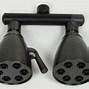 Image result for double shower head bronze