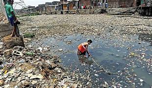Image result for India Sewage