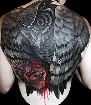 Image result for Owl Back Tattoo