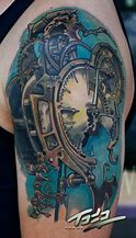 Image result for Steampunk Clock Key Tattoo