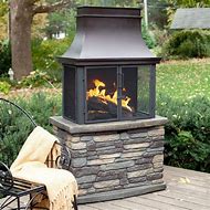 Image result for outdoor fireplaces wood-burning