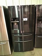 Image result for black stainless steel refrigerator with ice maker