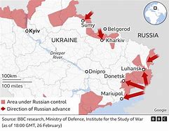 Image result for Battle Map of Ukraine Russian Invasion
