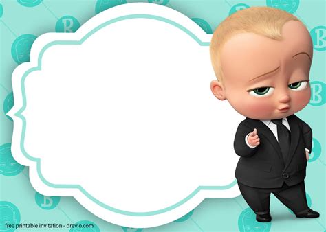 Baby Boss Invitation Template for Your Adorable Little Boss     FREE  